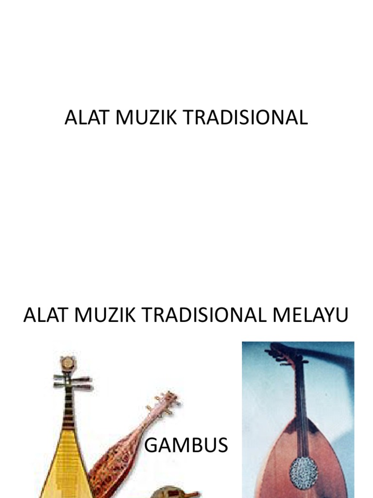 Alat Muzik Tradisional Pdf