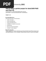 Download How to setup a perfect project for AutoCAD PID and Plant 3D by dmitzel2003 SN130956493 doc pdf
