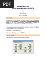 Guidelines to Pid Controll -Labview