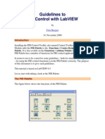 Guidelines To Pid Controll - Labview