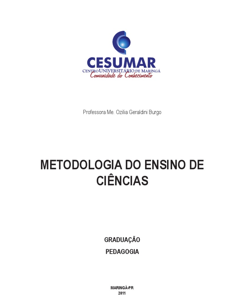 Metodologia do Ensino de Ciências | PDF | Science | Experimento