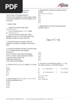 Matematica Equacoes Modulares Exercicios