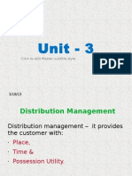 Distribution Planning & Control