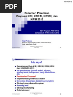 Download Pedoman Penulisan Proposal KRI-KRPAI-KRSBI-KRSI 2012-2013 by Abdul Rahman SN130966498 doc pdf