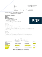 Week 6 Lesson Plan - Ice-Cream Cone Paragraph Structure