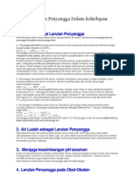 Fungsi Larutan Penyangga Dalam Kehidupan Sehari