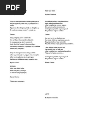 Song Lyrics