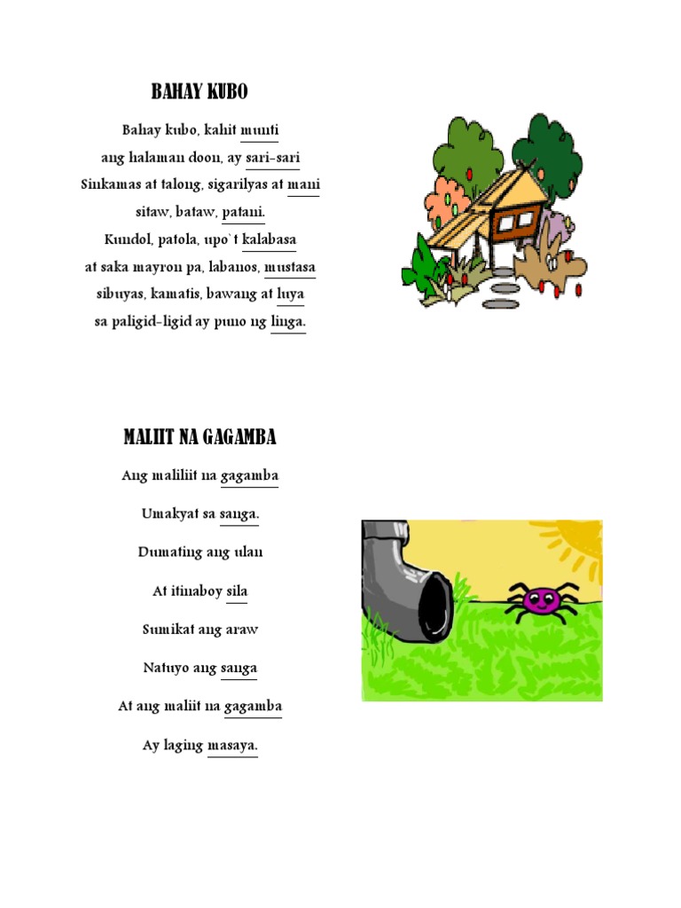 Pinoy nursery rhymes