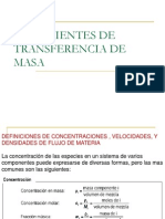 Coeficientes de Transf. de Masa
