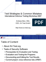 Test Strategies & Common Mistakes