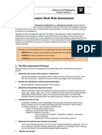 Laboratory Work Risk Assessment