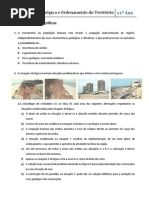Ficha de Trabalho - Ocupação Antrópica e Ordenamento do Território