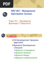 TopicVII Information Systems Development