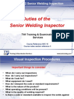 0.1 Duties of The Senior Welding Inspector