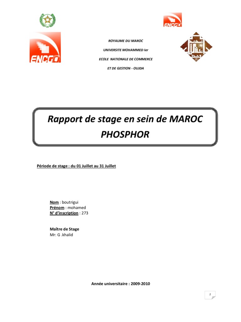 53332010 Rapport de Stage  Comptabilité  Chimie