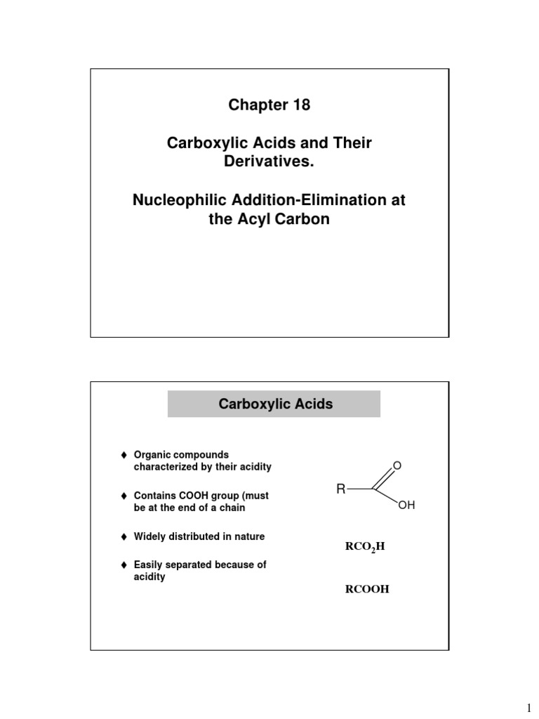 Carboxylic Acids & Derivatives Guide | PDF | Ester | Carboxylic Acid