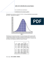 Uso Dela Tabla Normal