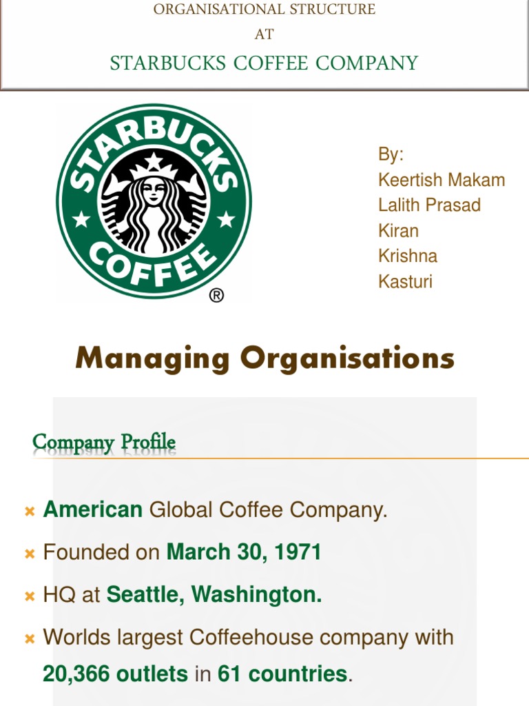 Organisational Structure Pdf Organizational Structure Starbucks