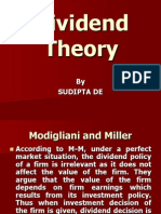 Dividend Theory: M-M Irrelevance Proposition