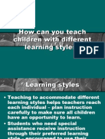 How Can You Teach Children With Different Learning Styles?