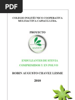 Trabajo Endulzantes de Stevia