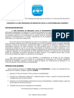 MOCION SOBRE LA ADHESIÓN A LA RED GRANADINA DE MUNICIPIOS HACIA LA SOSOTENIBILIDAD (GRAMAS)