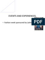 Events and Experiencertu56s