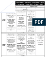 Programme of The Delh Historical Materialism Conference - New Cultures of The Left Convention Centre, Jawaharlal Nehru Univeristy, New Delhi, 3-5 April 2013
