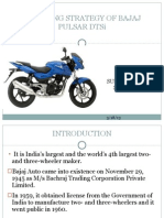 Branding Strategy of Bajaj Pulsar Dtsi: Submitted by Shantanu