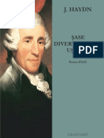 Haydn - Sase Divertismente Usoare Pentru Pian