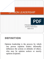 Opinion Leadership