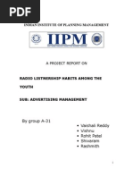 Download Advertising Report on radio listnership by rudani rohit patel SN13102981 doc pdf
