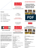 Programa Jornada Proceso de Bolonia