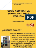 N (1) - Abordaje de La Sexualidad en La Escuela