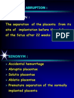 Placental Abruption:: Definition