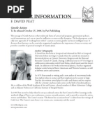 Download F David Peat Author Information by Pari Publishing SN13105585 doc pdf