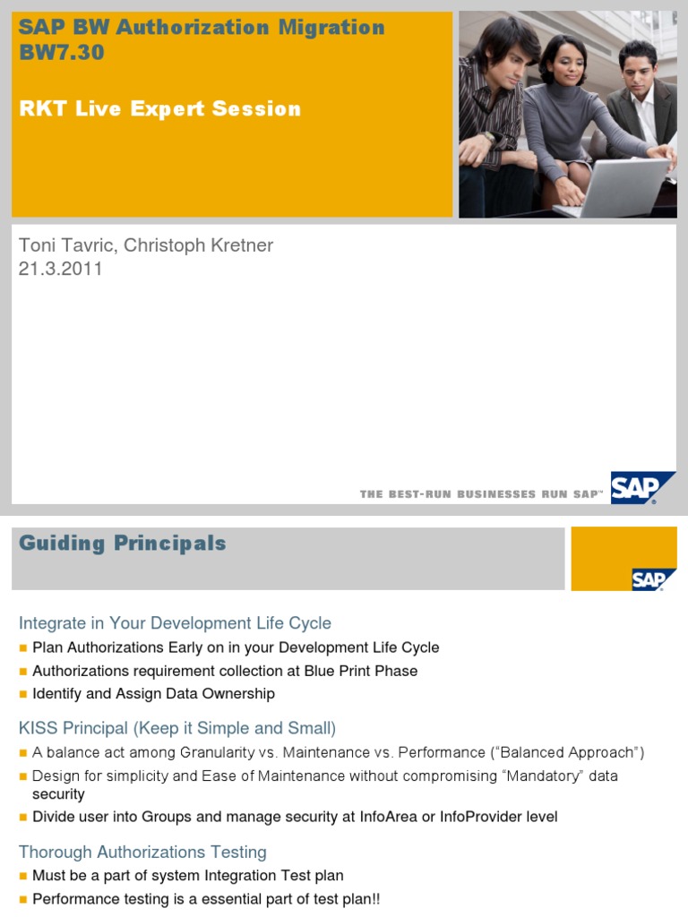 Authorization Migration in BI 7.0 PDF | PDF | Ibm Db2 | Ibm System I