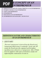 Concept of Entreprenuer ch-2