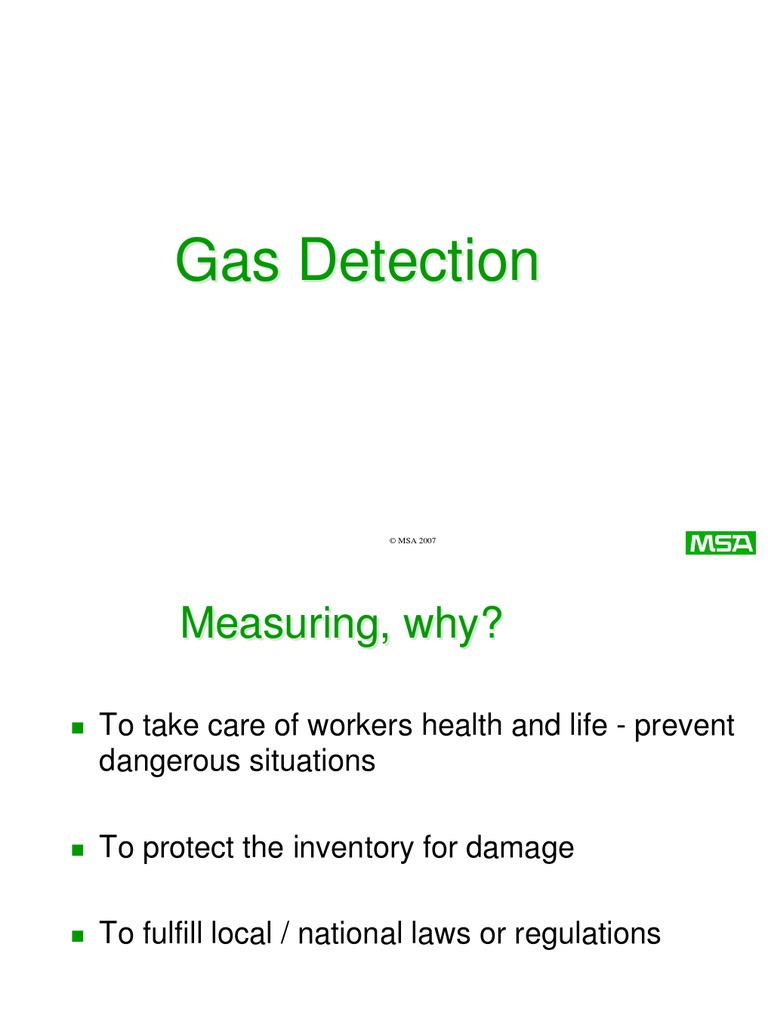 MSA Customer Training Gas Detection Principles PDF PDF Ionization