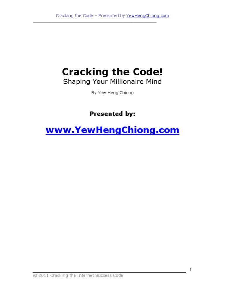 Cracking The Code | PDF | Thought | Copyright