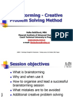 Brainstorming - Creative Problem Solving Method