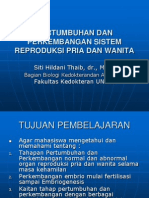 Perkembangan & Pertumbuhan Sistem Reproduksi