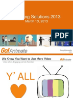 2013 Learning Solutions Presentation by GoAnimate