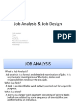 Job Analysis & Job Design