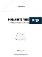 Vigotsky -Pensamiento y Lenguaje