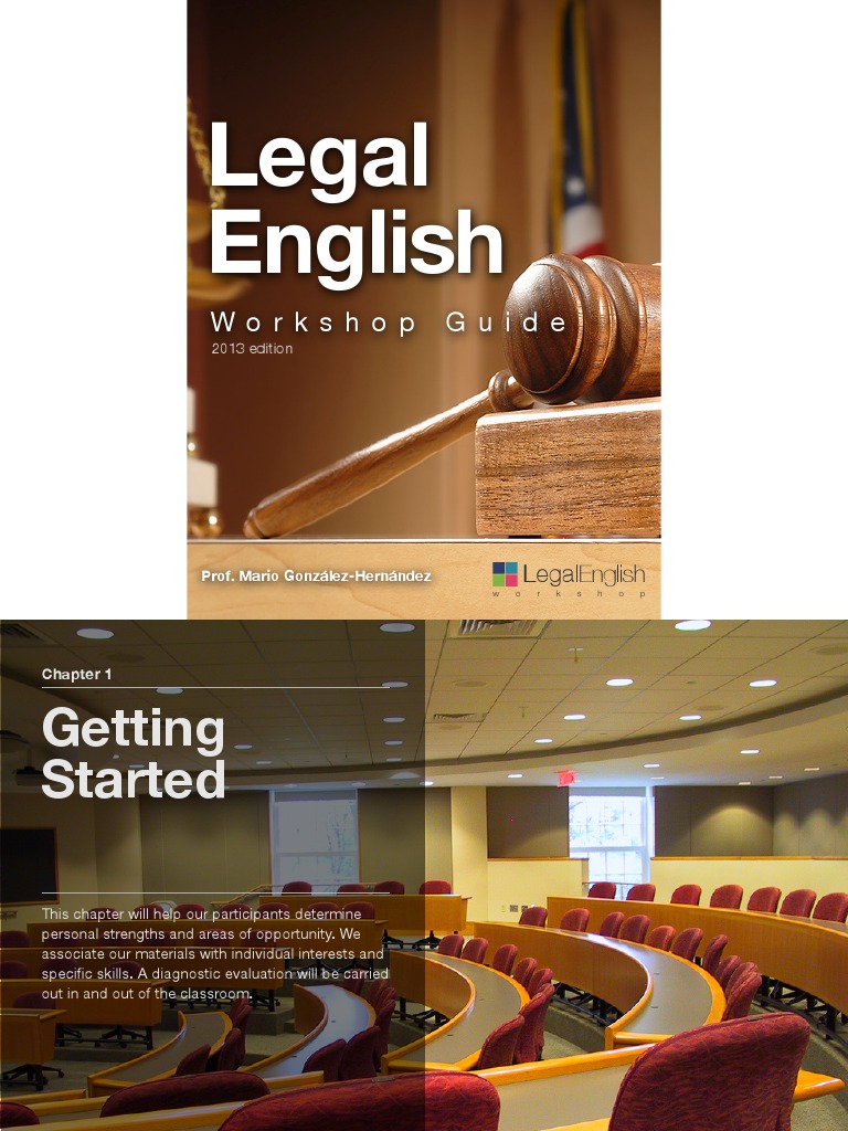 Legal English Workbook Verb Adjective