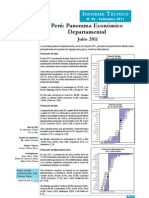 Panorama Económico Departamental - Julio 2011