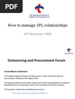 How to Manage a 3PL Relationship