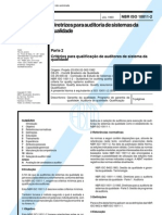 NBR ISO 10011-2 Diretrizes para Auditoria de Sistemas Da Qualidade PDF