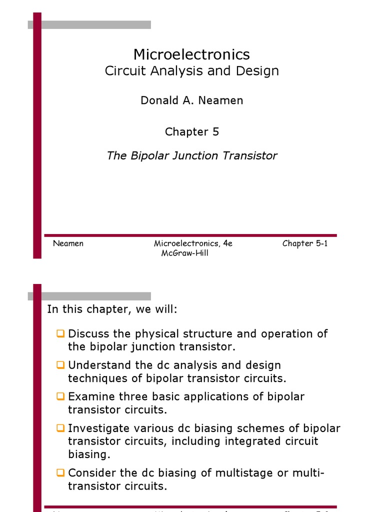 Bipolar Junction Transistor Analysis | PDF | Bipolar Junction ...